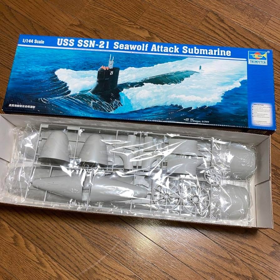 トランペッター 1:144 USS SSN-21 シーウルフ攻撃型潜水艦 新品 1/144 Trumpeter シーウルフ攻撃型潜水艦 SSN-21（05904）